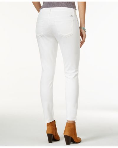 Lucky Brand Denim Brooke Ankle Skinny White Wash Jeans - Lyst