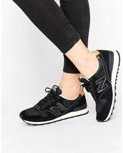 new balance 996 black leather