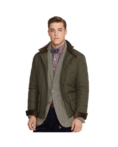Ralph Lauren Cadwell Quilted Bomber Jacket in Green for Men - Lyst