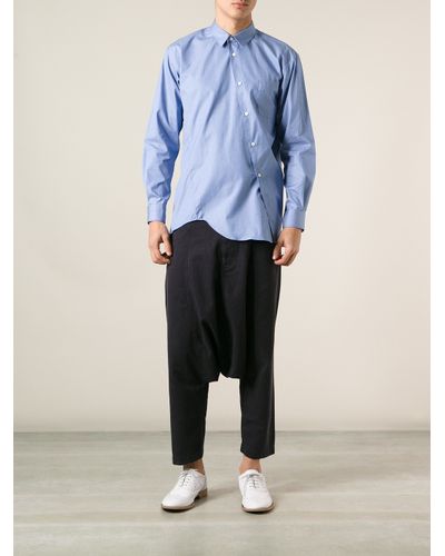 comme des garcons homme plus asymmetric shirt