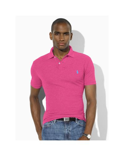 ralph lauren slim fit mesh polo shirt