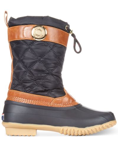 tommy hilfiger duck boots womens