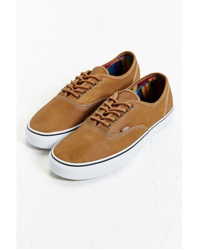 brown and tan vans