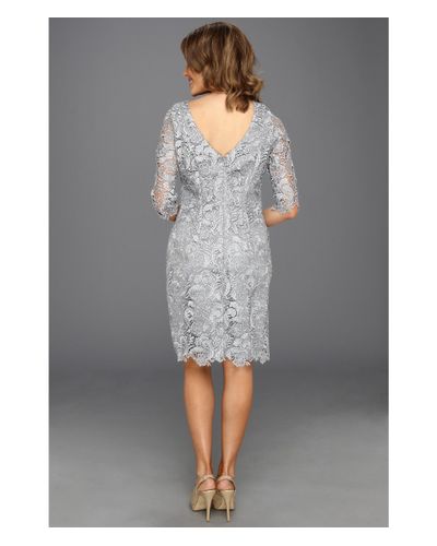 eliza j embroidered lace sheath dress