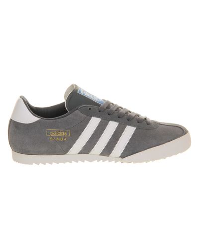 adidas Originals Leather Bamba in White (Grey) for Men - Lyst