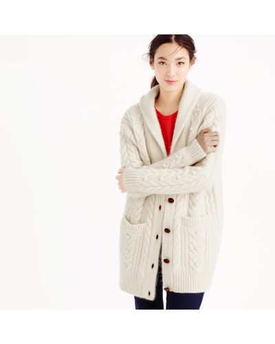 j crew white cardigan
