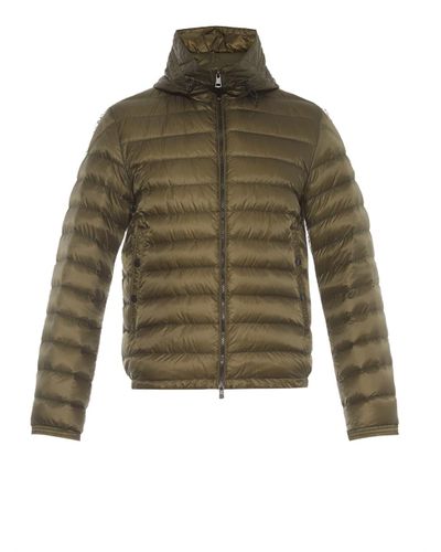 Moncler Synthetic Dijon Giubbotto Quilted-down Jacket in Green (Natural ...
