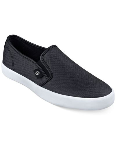guess black slip on sneakers