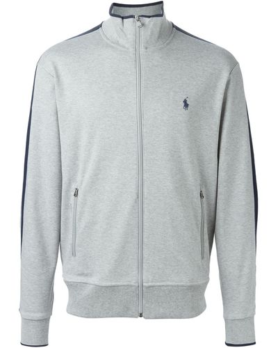 grey polo zip up jacket