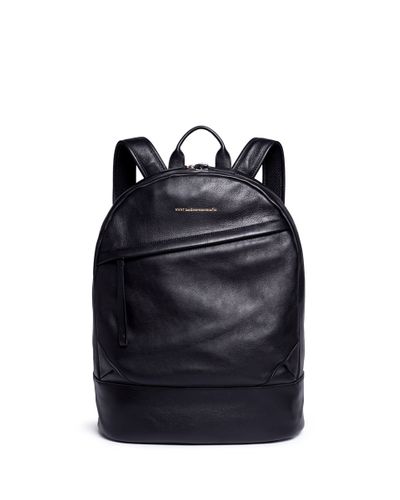 Interconnect Milepæl Reporter WANT Les Essentiels 'kastrup' Leather Backpack in Black Leather (Black) for  Men - Lyst