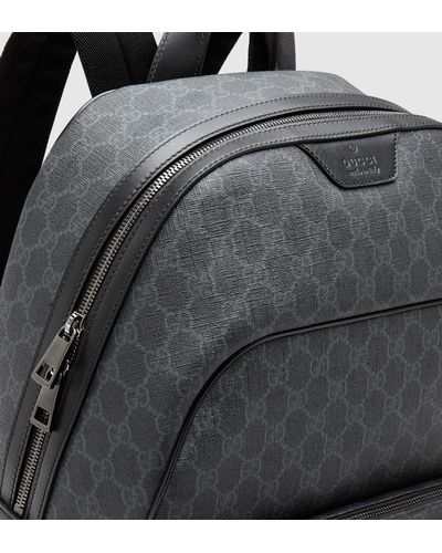 gray gucci backpack