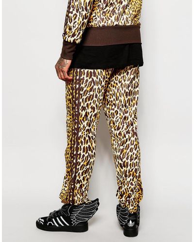 adidas Originals Synthetic X Jeremy Scott Leopard Track Pants in Brown for  Men | Lyst