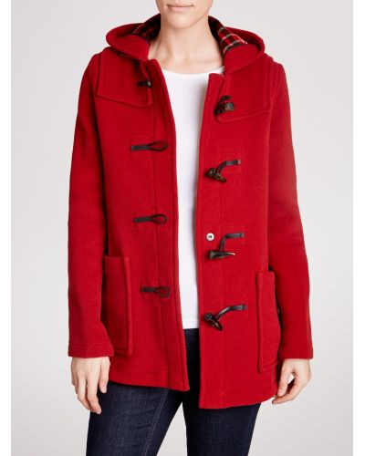 buy UK onlineshop Gloverall Classic Mid length Duffle Coat in Red Lyst  official website sale -foro.guabinagame.com