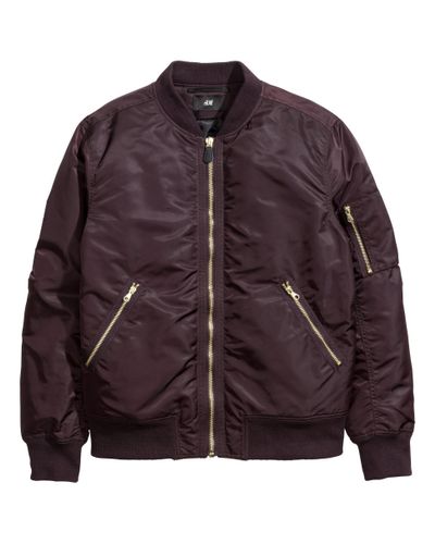 dark purple bomber jacket