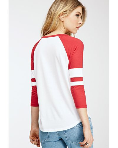 forever 21 baseball tee