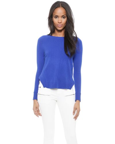 electric blue cashmere jumper