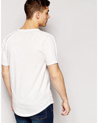 raw edge hem shirt