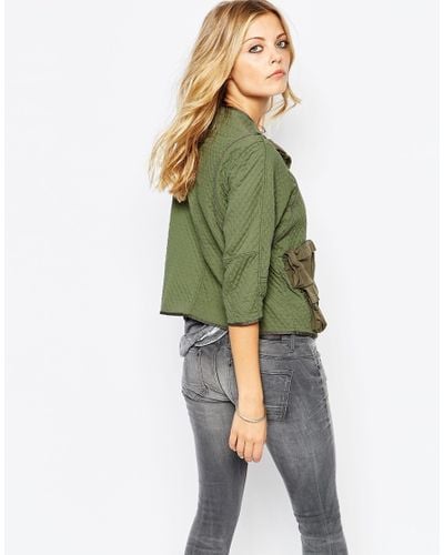 cropped overshirt