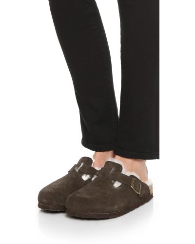 birkenstock clogs shearling
