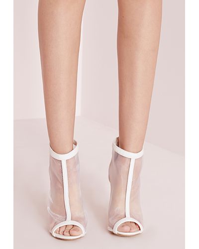 open toe white boots