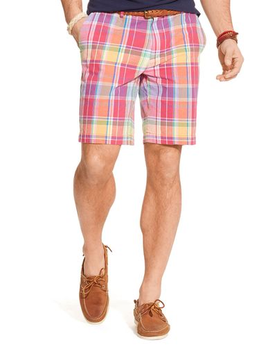 polo ralph lauren madras shorts