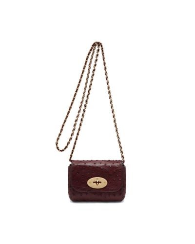 Mulberry Leather Mini Lily in Oxblood (Red) | Lyst Canada