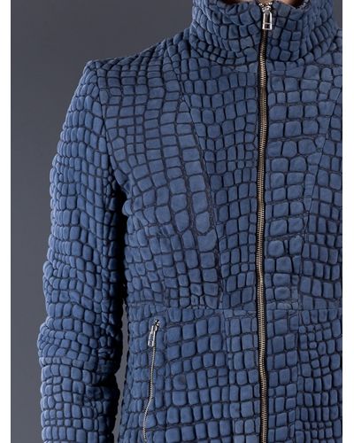 blue snakeskin jacket