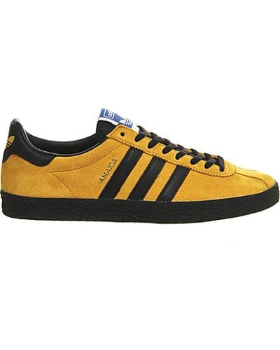 adidas Jamaica Island Series Suede Trainers in Yellow - Lyst