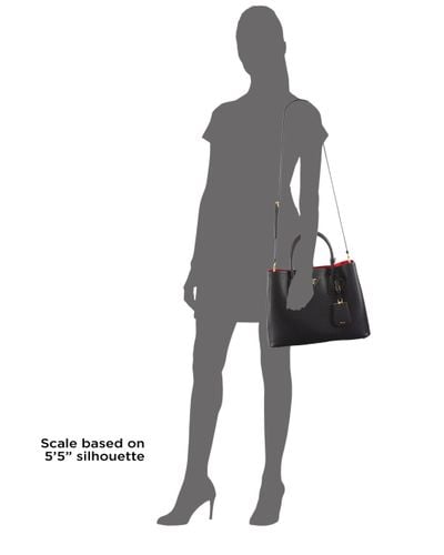 prada small double tote