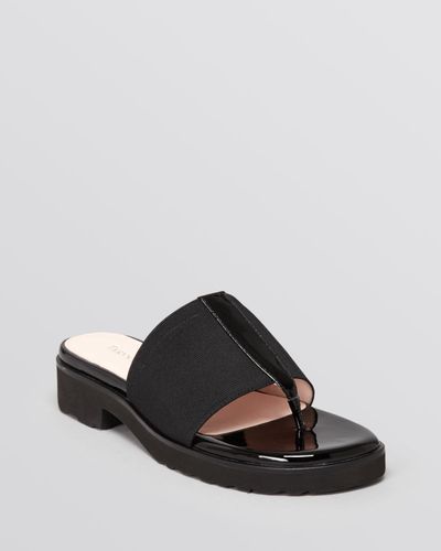 Taryn Rose Platform Thong Sandals Torte in Black - Lyst