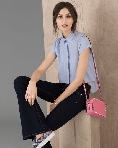 Valentino Rockstud Camera Bag: Pink | Lyst