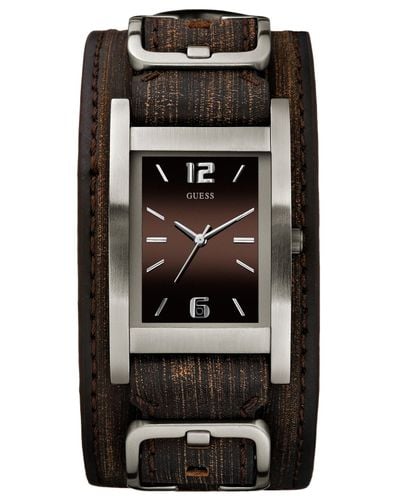 guess watch brown