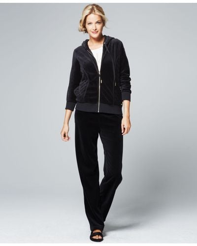 velour hooded jacket