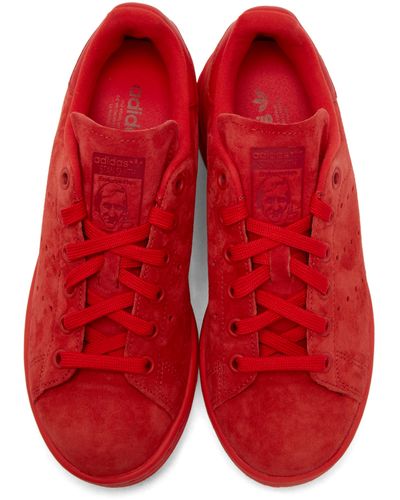 adidas Originals Red Suede Stan Smith 