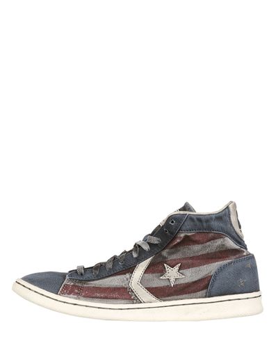 converse pro leather mid canvas