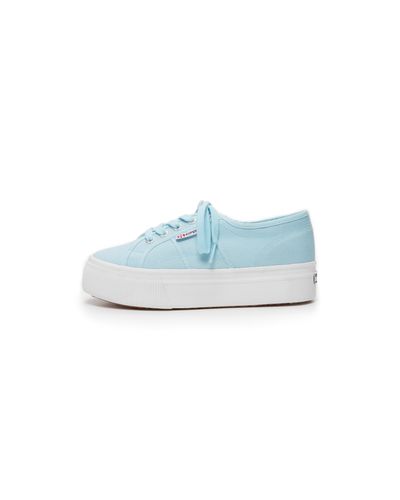 superga blue platform