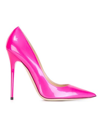 Jimmy Choo Anouk Patent-Leather Pumps in Pink & Purple (Pink) - Lyst