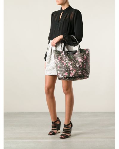 Givenchy Floral Print Antigona Tote Lyst