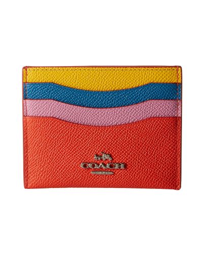coach flat card case