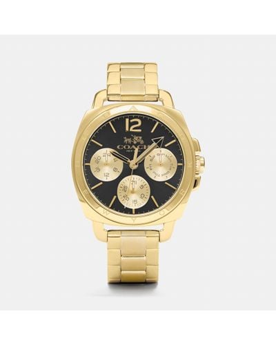 coach boyfriend watch two tone