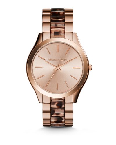 michael kors leopard watch