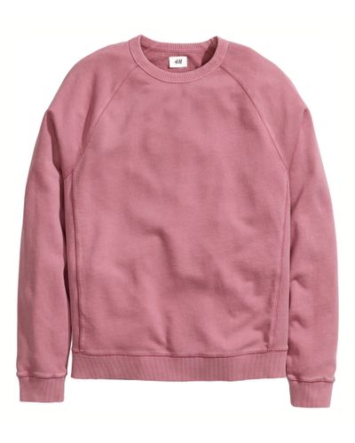 pink sweatshirt h&m