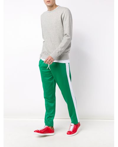 White pants with green stripes Clearance