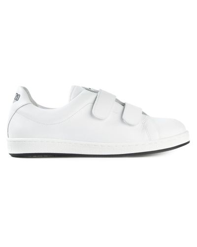 KENZO Velcro Straps Sneakers in White - Lyst