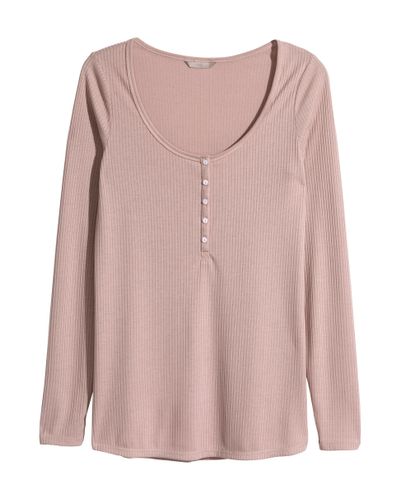 light pink henley