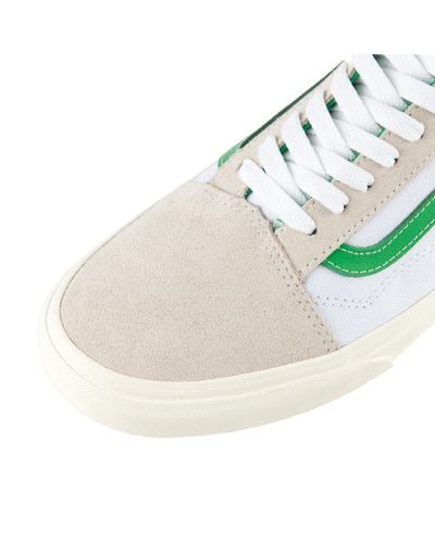 Vans old skool true white kelly green shop