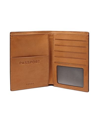 passport holder fossil