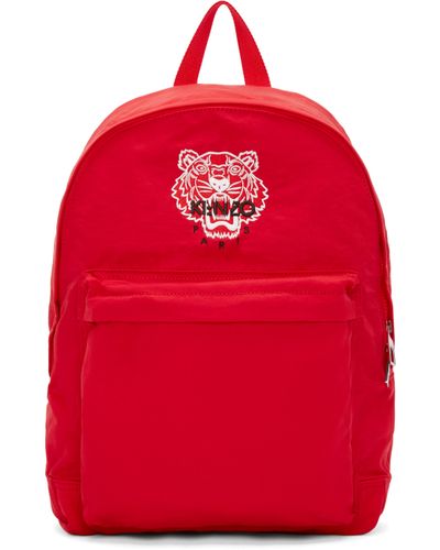 red kenzo backpack