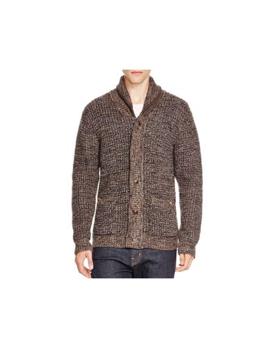 Scotch & Soda Cotton Chunky Knit Cardigan in Brown for Men - Lyst