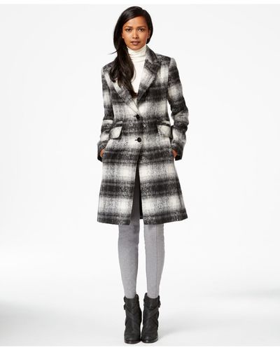 Laundry By Shelli Segal Faux Fur Collar, Laundry Faux Fur Lined Coat Womens